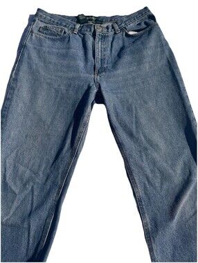 Lauren Jeans Co Mom Jean High Rise Straight Denim Womens 12 VTG Timeless
